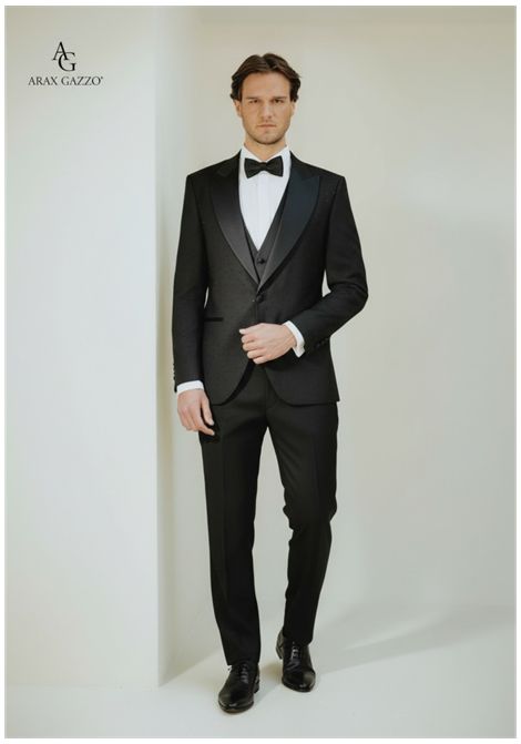 Suit with jacket featuring rhinestone appliqués ARAX GAZZO | dress | 254 100BLACK